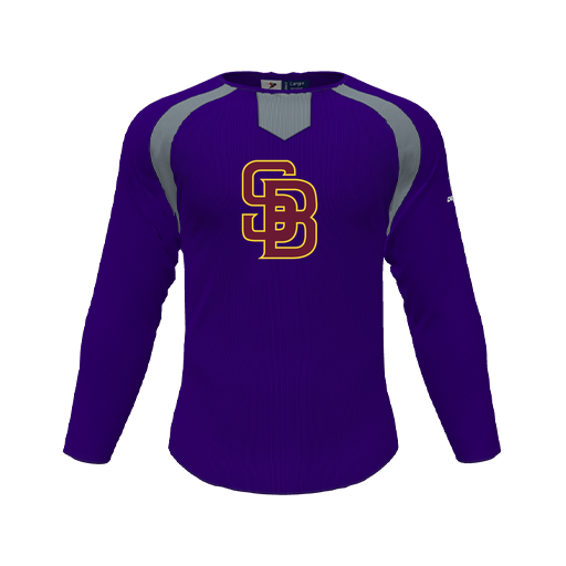 [CUS-DFW-PULL-FLC-CNK-LSL-PUR-YS-LOGO2] Pullover (Youth S, Purple, Logo 2)