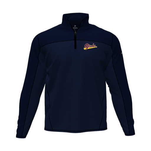 [CUS-DFW-QTRZ-PER-LSL-NVY-AS-LOGO3] Quarter Zip Pullover (Adult S, Navy, Logo 3)