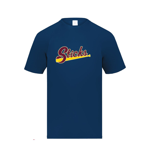 [2791.065.S-LOGO3] Youth Smooth Sport T-Shirt (Youth S, Navy, Logo 3)