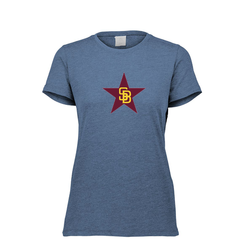[FTSCUBNV-FAXS-LOGO1] Decker Women's Tri-Blend T-Shirt - Short Sleeve (Female Adult XS, Navy, Logo 1)