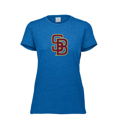 [FTSCUBRY-FAXS-LOGO2] Decker Women's Tri-Blend T-Shirt - Short Sleeve (Female Adult XS, Royal, Logo 2)