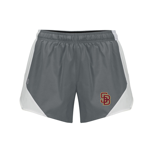 [229489.R04.S-LOGO2] Girls Olympus Shorts (Female Youth S, Gray, Logo 2)