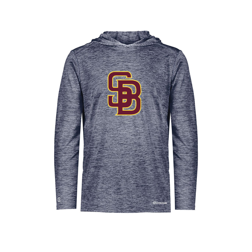 [FOLHCGNV-YS-LOGO2] Decker Youth Charge Hoodie (Youth S, Navy, Logo 2)