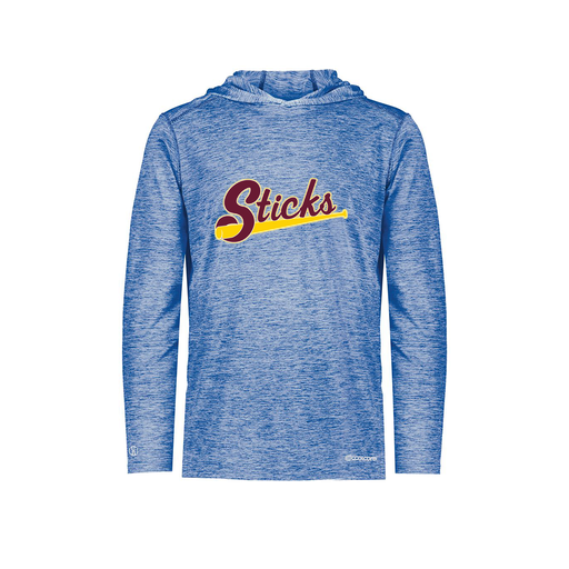 [FOLHCGRY-YS-LOGO3] Decker Youth Charge Hoodie (Youth S, Royal, Logo 3)