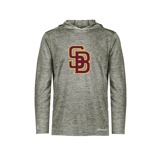 [FOLHCGGY-YS-LOGO2] Decker Youth Charge Hoodie (Youth S, Gray, Logo 2)