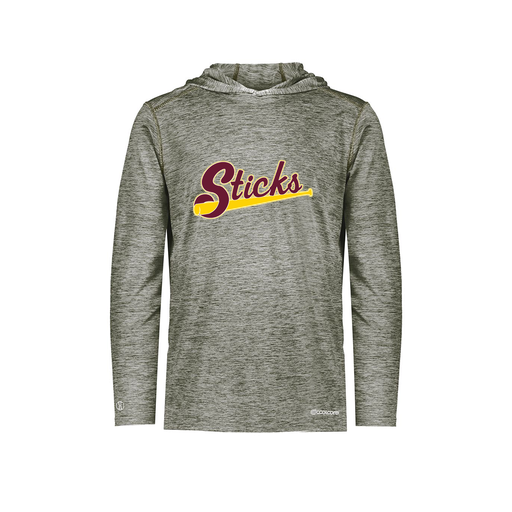 [FOLHCGGY-YS-LOGO3] Decker Youth Charge Hoodie (Youth S, Gray, Logo 3)