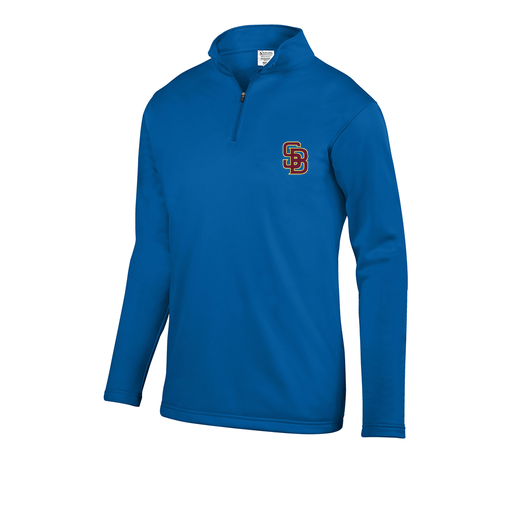 [FOLQFFRY-AS-LOGO2] Decker Men's FlexFleece 1/4 Zip (Adult S, Royal, Logo 2)