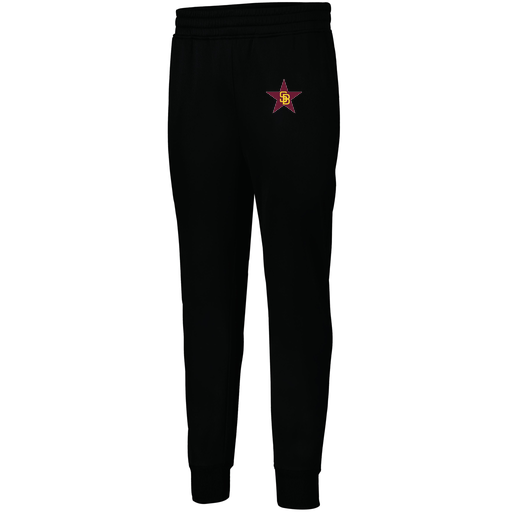 [5566.080.XS-LOGO1] Men's PERFORMANCE FLEECE JOGGER (Adult XS, Black, Logo 1)