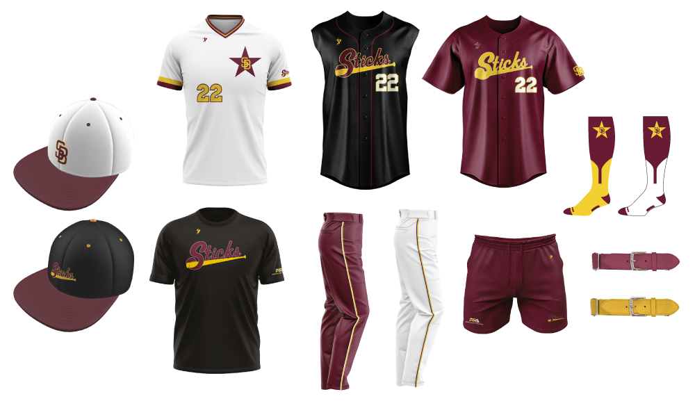 Sticks - Pro Player Athletics - Uniform Package