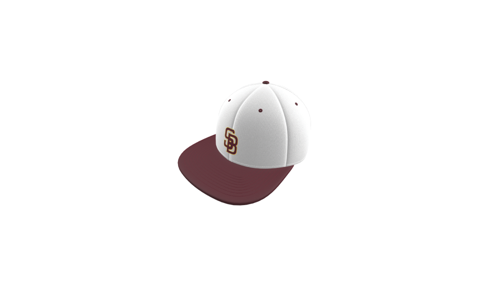 Sticks - Pro Player Athletics - White & Maroon Hat