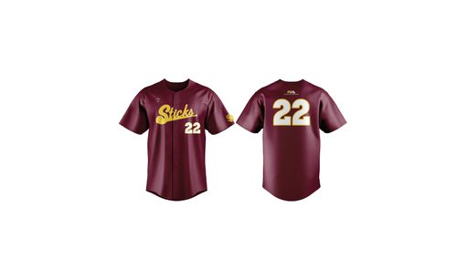 Sticks - Pro Player Athletics - Maroon Full Button