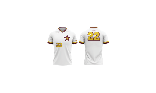 Sticks - Pro Player Athletics - White V-Neck Jersey